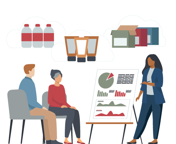 for-cpg Data analysts and data scientists discussing analytics for consumer packaged goods.